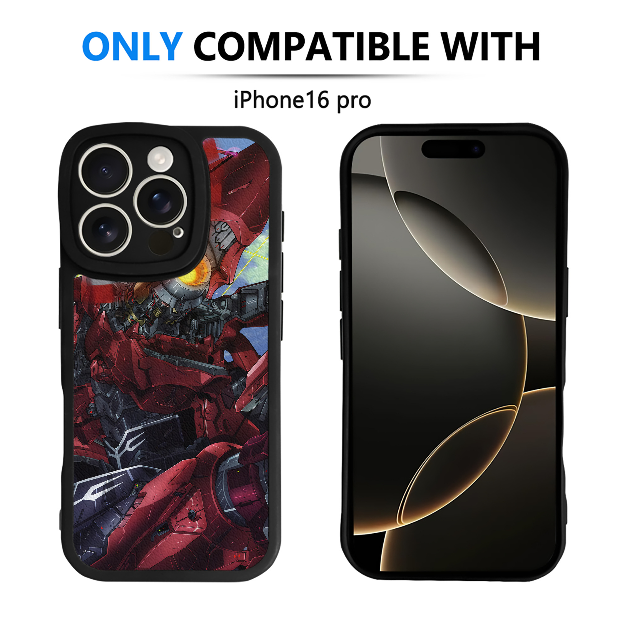 （画像用） 機動戦士ガンダム Mobile Suit Gundam 【iPhone 16シリーズ対応】シリコンスマホケース（レザー調） 材質：シリコン